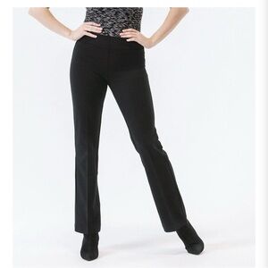 THALIAN Ann Straight Leg Ponte Pants Women’s SZ 4 Black Career Classic NEW